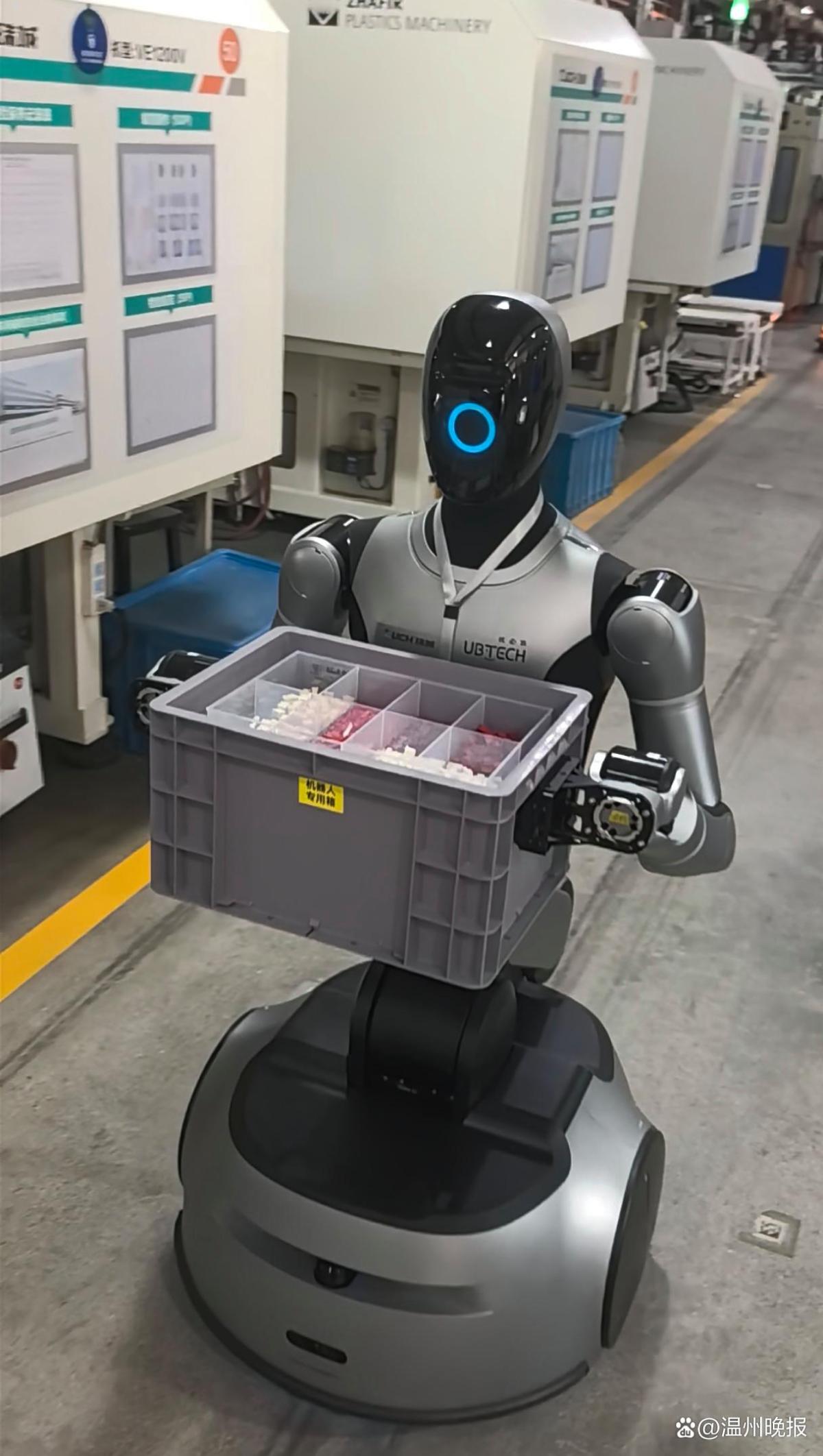“新同事” 都是1.8米专干苦活的机器人 温企解锁智造新步伐